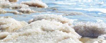 distilled salt formed in the ocean surface
