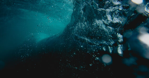a view of an underwater current in the gulf stream