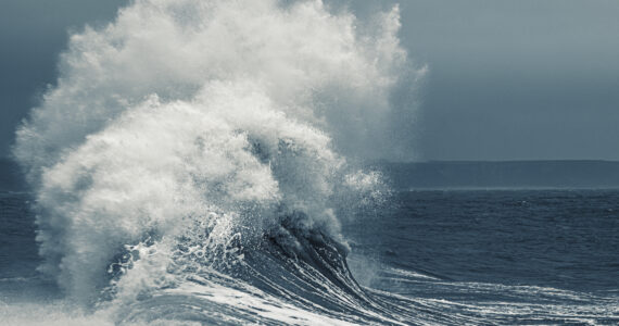 a rogue wave in the ocean