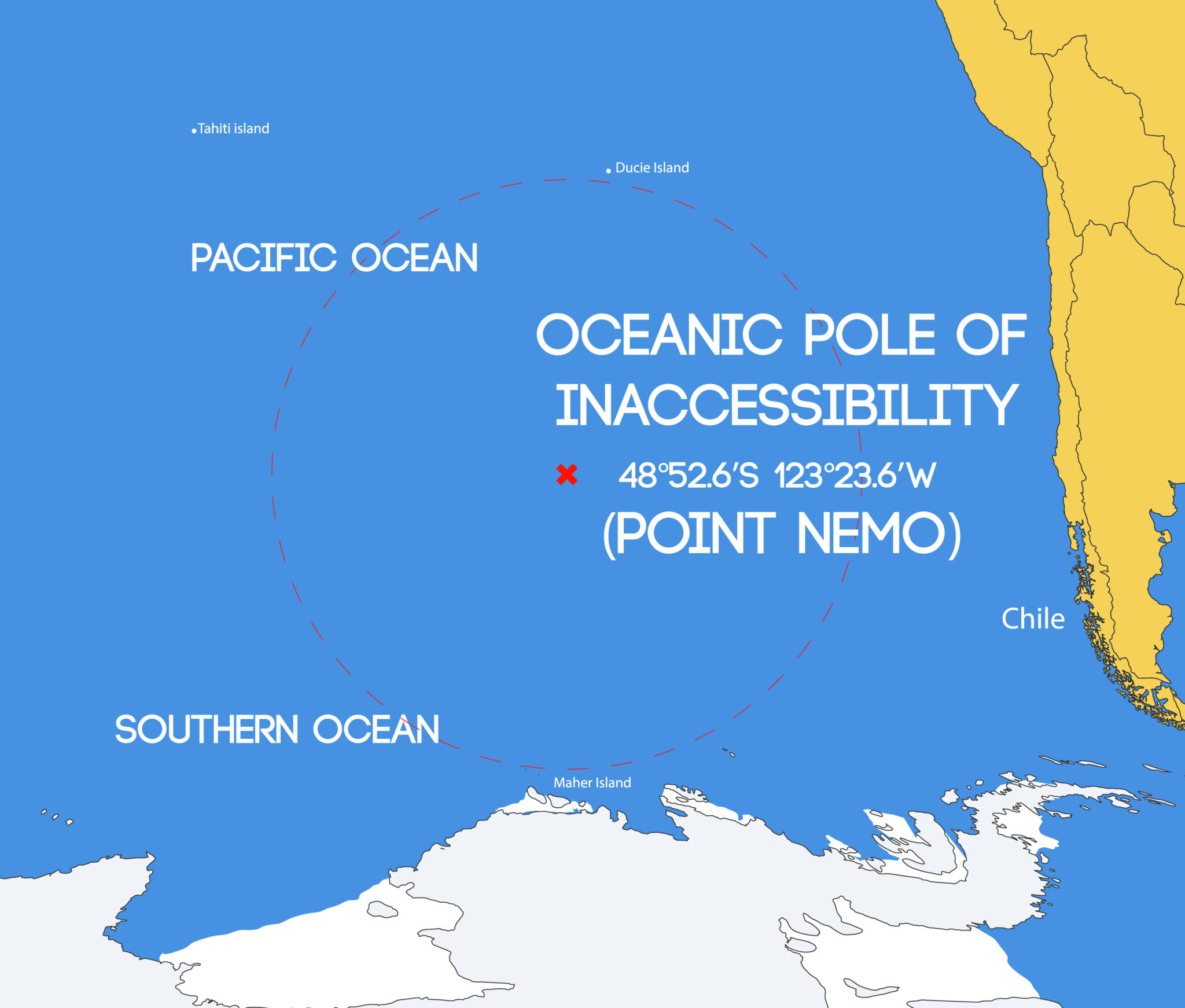 Point Nemo Location Map Point Nemo The Point In The Ocean Farthest Point Nemo Location Map Point Nemo The Point In The Ocean Farthest