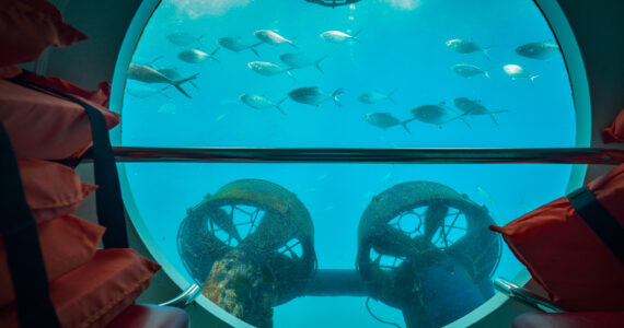a view from inside of a submarine