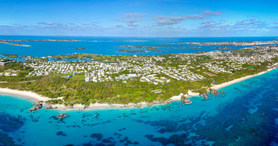 an aerial view of bermuda