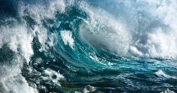 a massive ocean wave