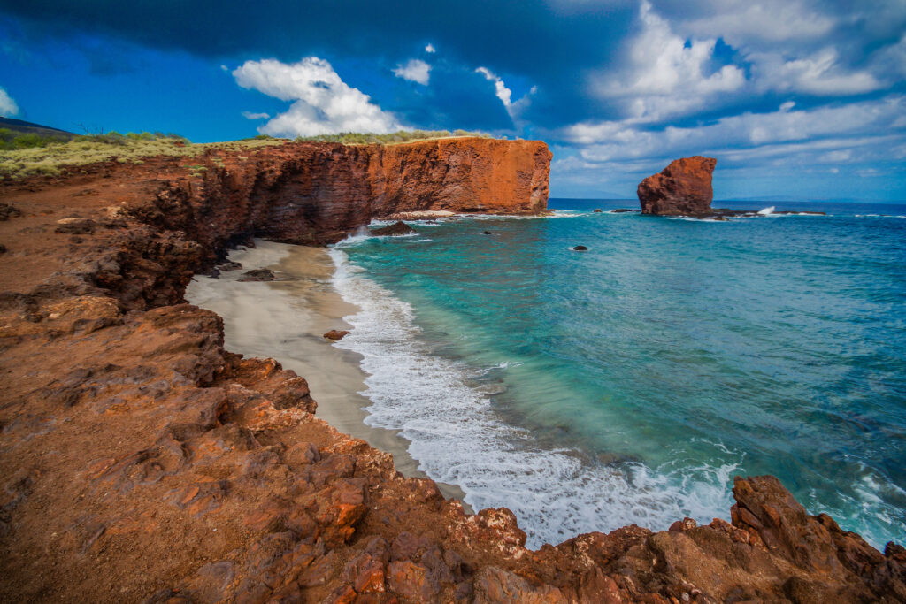 a snorkleing spot in lanai hawaii