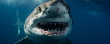 a shark close up