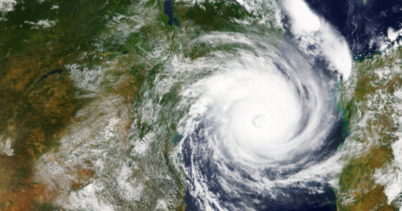 a cyclone headed toward mozambique
