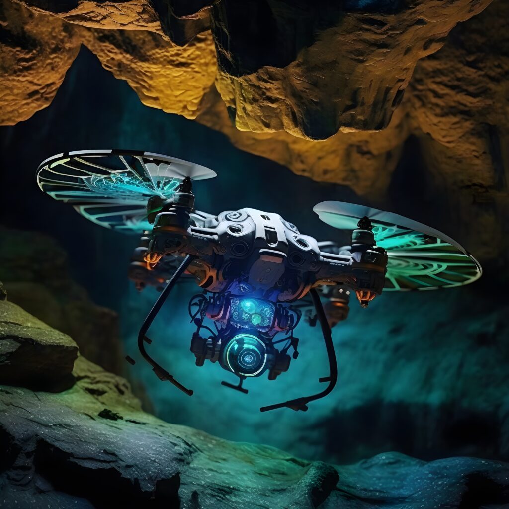 rendering of a drone with lidar capabilities