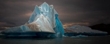 a huge iceberg in patagonia