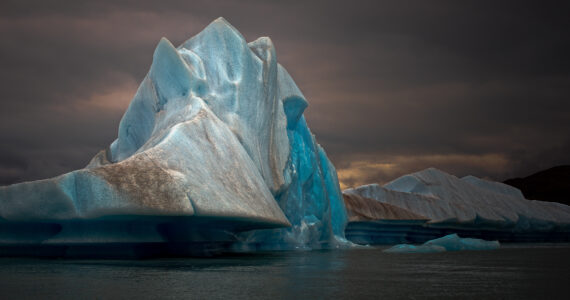 a huge iceberg in patagonia