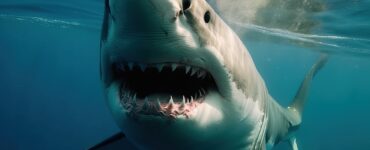 a great white shark AI image