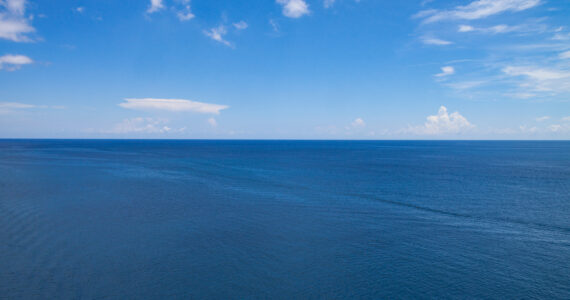 the atlantic ocean viewed from above