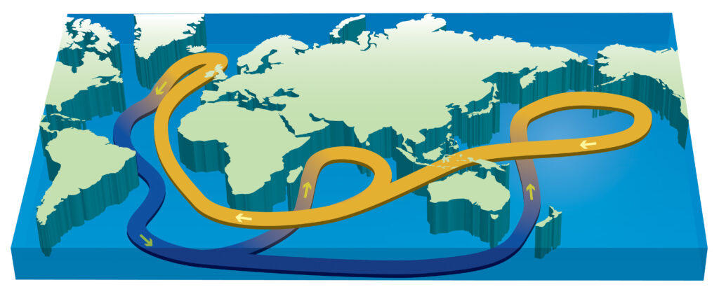 a map of the ocean currents