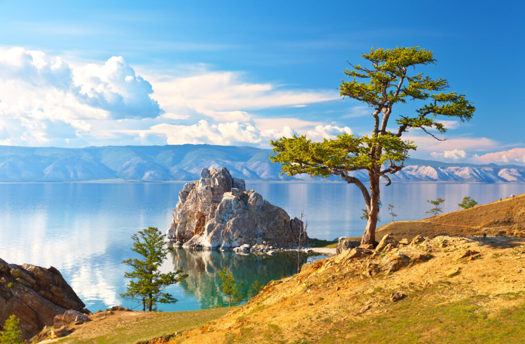 lake baikal in the summer