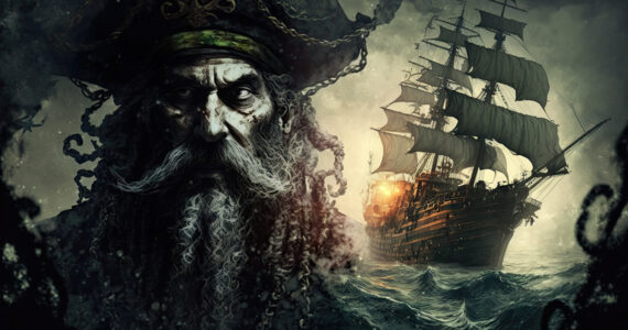 illustration of blackbeard the pirate