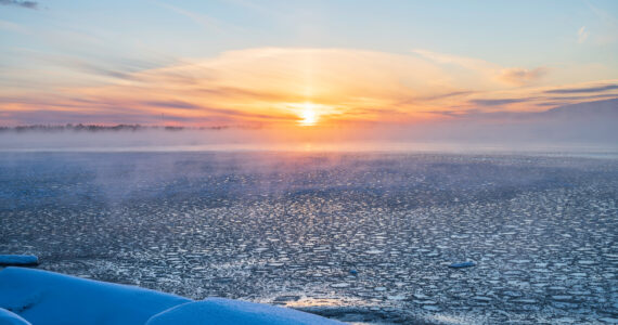 the frozen sea in finland