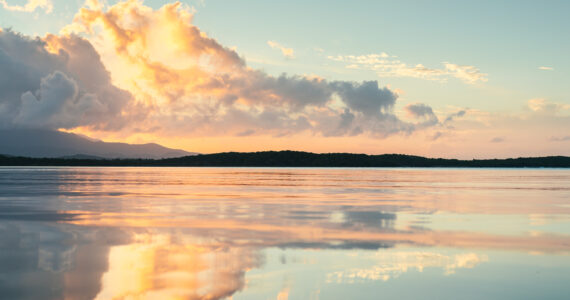 one of the seven seas at sunset