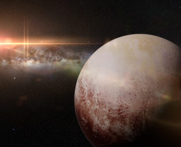pluto in space