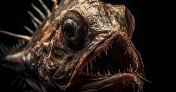 scary fish rendering