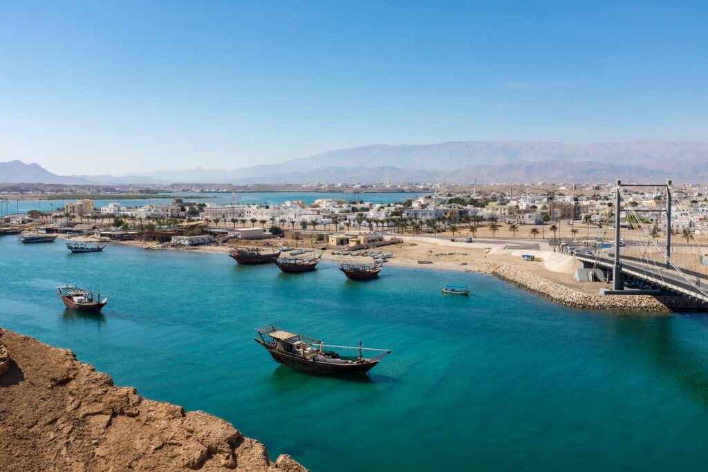 the gulf of oman during the day