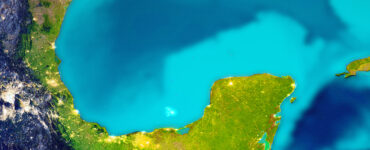 a view from space of the gulf of mexico