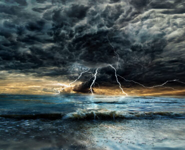 a bad storm at sea