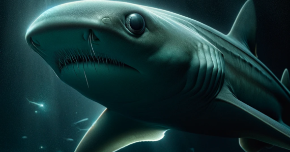 rendering of a crocodile shark