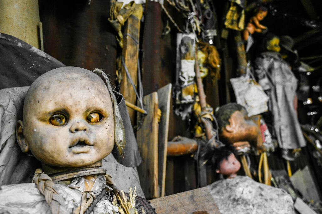 creepy mexican dolls on an island