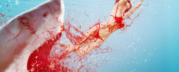shark attacking a woman