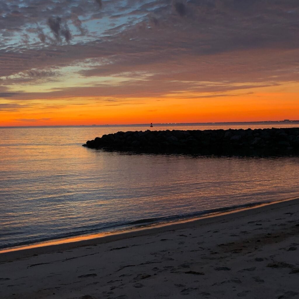 Sunrise at Buckroe Beach, Virginia