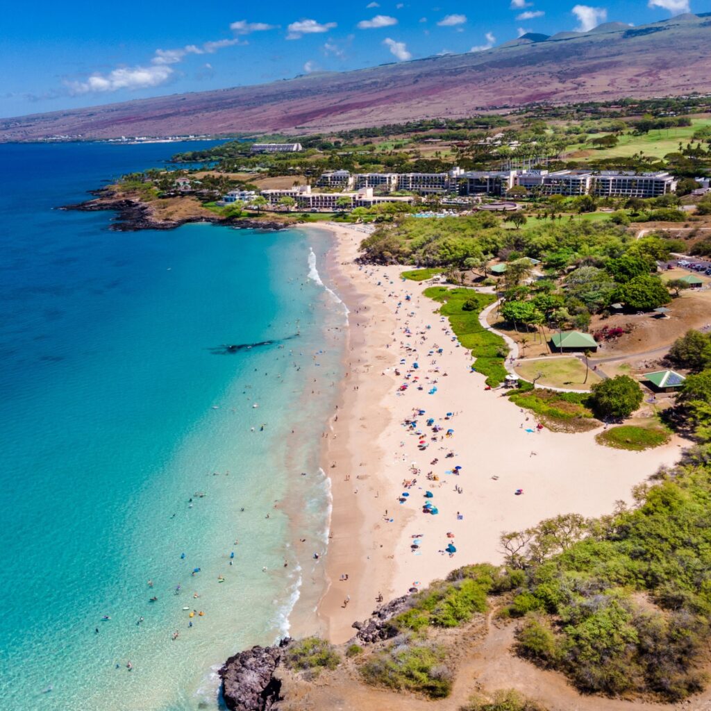 Hapuna Beach State Park, Hawai’i Big Island - Aerial View