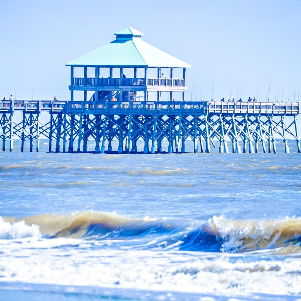 coastal beach scenes on kiawah island south carolina,