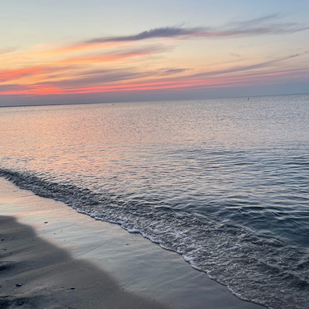 Sunset at lewes beach Delaware