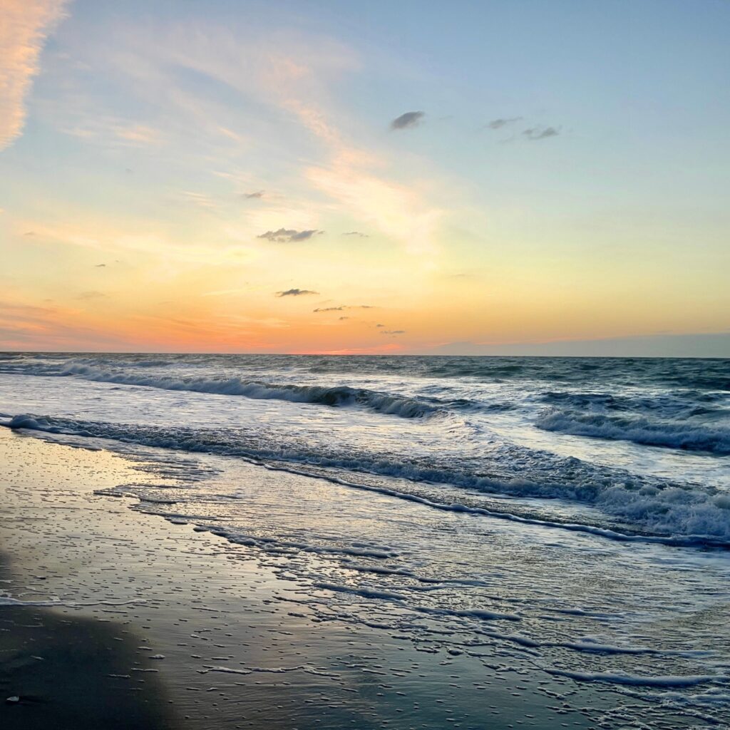 Sunrise at Pawley’s Island, South Carolina.