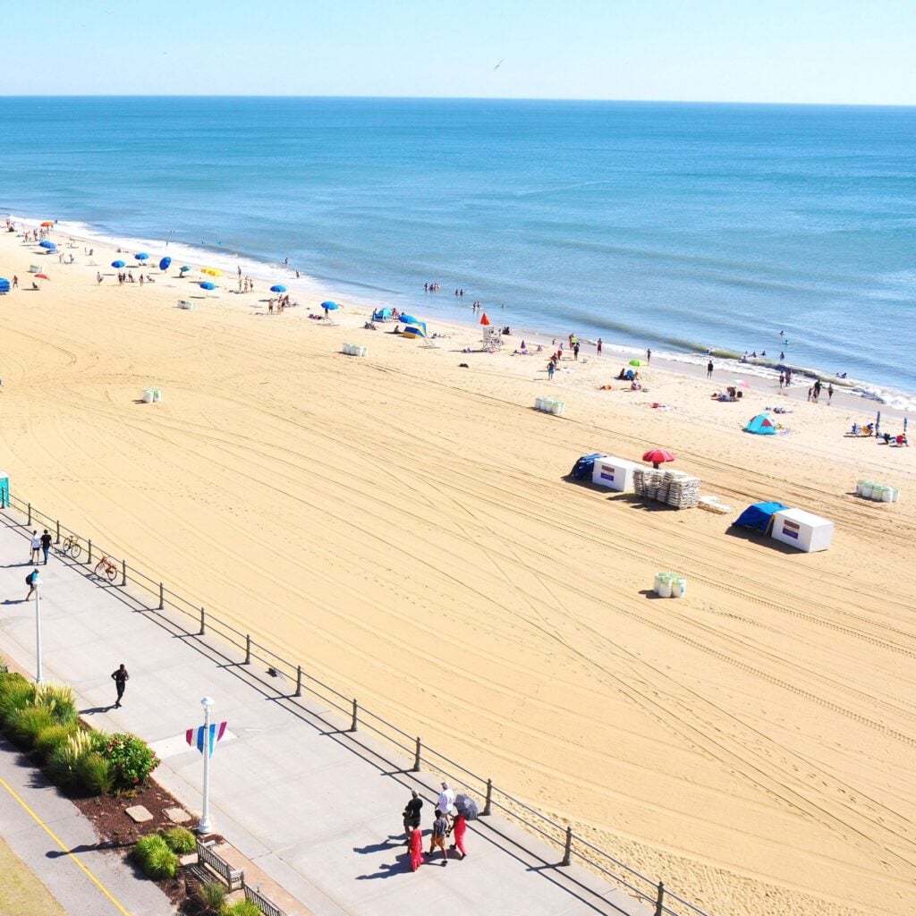 View of the beach, Virginia Beach oceanfront